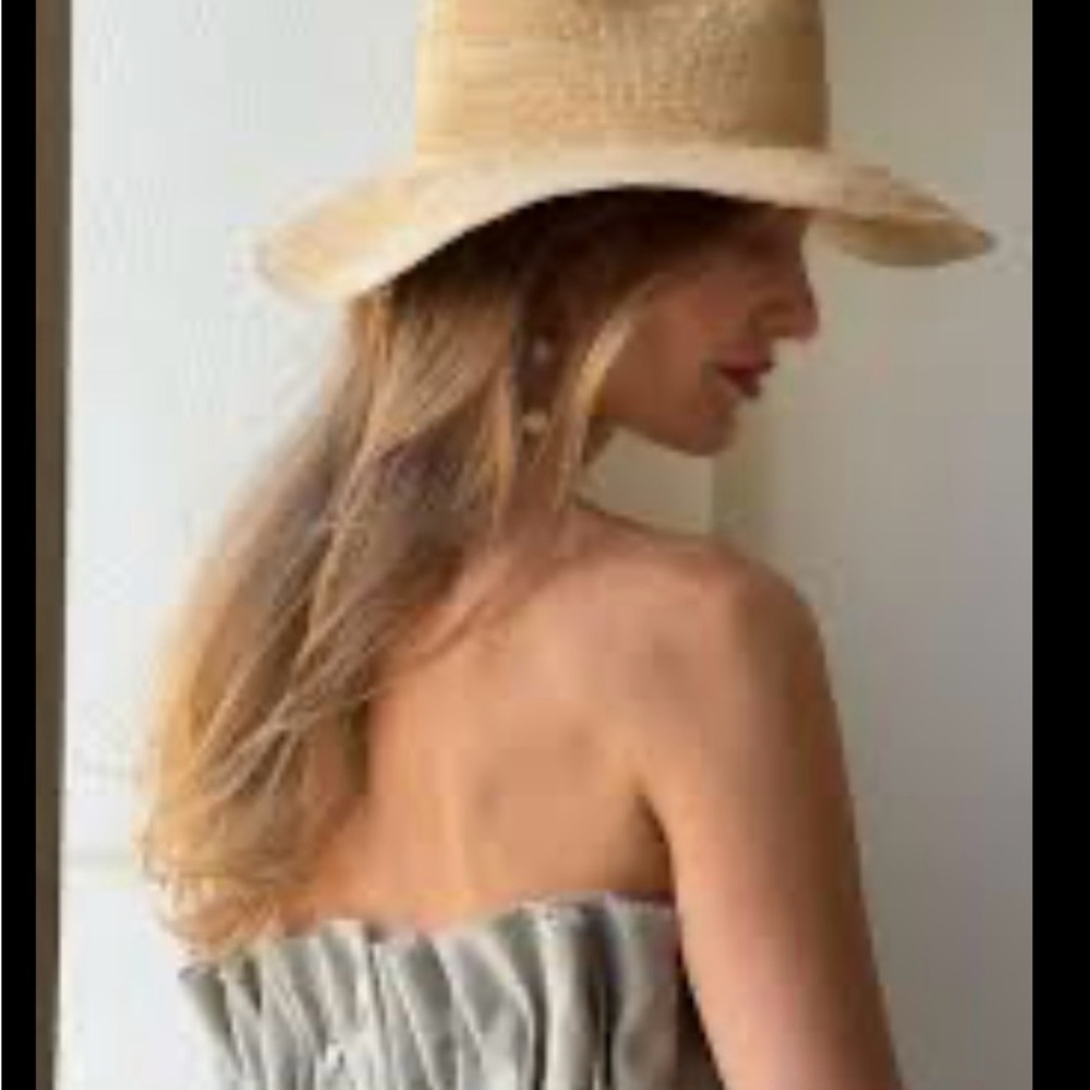 Zara Linen Pleated Dress